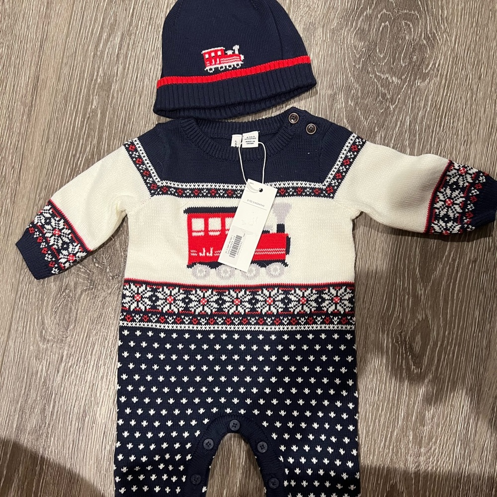 Janie and Jack one piece outfit with hat - brand new!